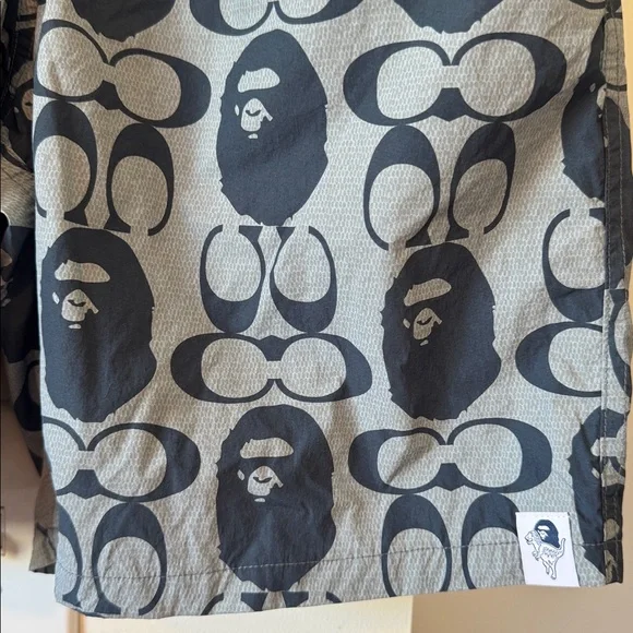 BAPE x Coach shorts